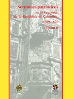 Sermones patrióticos en el comienzo de la República de Colombia, 1819-1820.