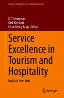 Service Excellence in Tourism and Hospitality Insights from Asia /
