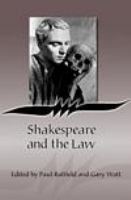 Shakespeare and the law