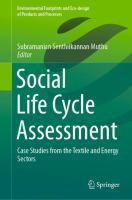 Social Life Cycle Assessment Case Studies from the Textile and Energy Sectors /