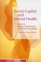 Social capital and mental health