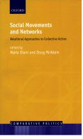 Social movements and networks relational approaches to collective action /