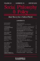 Social philosophy & policy