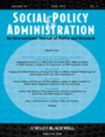 Social policy & administration