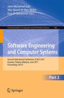 Software Engineering and Computer Systems, Part II Second International Conference ICSECS 2011, Kuantan, Pahang, Malaysia, June 27-29, 2011, Proceedings, Part II /