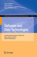 Software and Data Technologies 5th International Conference, ICSOFT 2010, Athens, Greece, July 22-24, 2010. Revised Selected Papers /