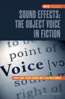 Sound effects: the object voice in fiction