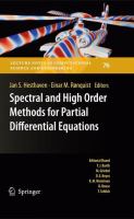 Spectral and High Order Methods for Partial Differential Equations Selected papers from the ICOSAHOM '09 conference, June 22-26, Trondheim, Norway /