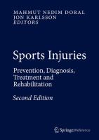 Sports Injuries Prevention, Diagnosis, Treatment and Rehabilitation /