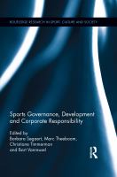 Sports governance, development and corporate responsibility