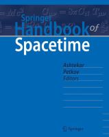 Springer Handbook of Spacetime