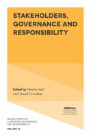 Stakeholders, governance and responsibility