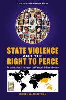 State violence and the right to peace an international survey of the views of ordinary people /