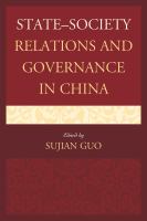 State-society relations and governance in China