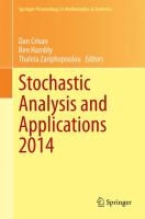 Stochastic Analysis and Applications 2014 In Honour of Terry Lyons /