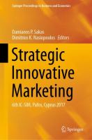 Strategic Innovative Marketing 6th IC-SIM, Pafos, Cyprus 2017 /