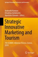 Strategic Innovative Marketing and Tourism 7th ICSIMAT, Athenian Riviera, Greece, 2018 /