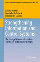 Strengthening Information and Control Systems The Synergy Between Information Technology and Accounting Models /