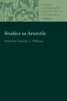 Studies in Aristotle /