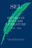 Studies in English literature, 1500-1900