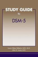 Study guide to DSM-5