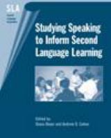 Studying speaking to inform second language learning