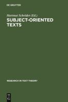 Subject-oriented texts language for special purposes and text theory /