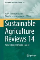 Sustainable Agriculture Reviews 14 Agroecology and Global Change /
