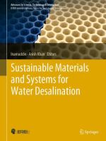 Sustainable Materials and Systems for Water Desalination