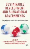 Sustainable development and subnational governments policy-making and multi-level interactions /