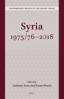 Syria, 1975/76-2018