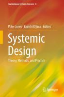 Systemic Design Theory, Methods, and Practice /