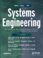 Systems engineering the journal of the International Council on Systems Engineering.