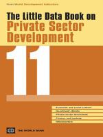 THE LITTLE DATA BOOK ON PRIVATE SECTOR DEVELOPMENT 2011.