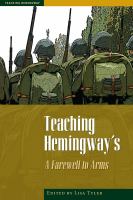 Teaching Hemingway's A farewell to arms