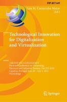 Technological Innovation for Digitalization and Virtualization 13th IFIP WG 5.5/SOCOLNET Doctoral Conference on Computing, Electrical and Industrial Systems, DoCEIS 2022, Caparica, Portugal, June 29 – July 1, 2022, Proceedings /