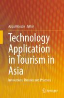 Technology Application in Tourism in Asia Innovations, Theories and Practices /