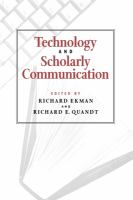 Technology and scholarly communication