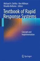 Textbook of rapid response systems concept and implementation /