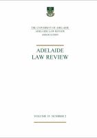 The Adelaide law review