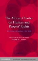 The African Charter on Human and Peoples' Rights the system in practice, 1986-2000 /