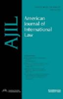 The American journal of international law