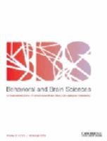 The Behavioral and brain sciences