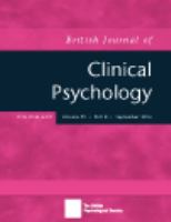 The British journal of clinical psychology