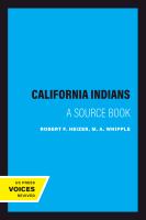 The California Indians; a source book.