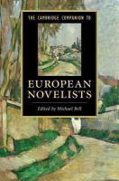 The Cambridge companion to European novelists