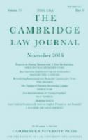 The Cambridge law journal