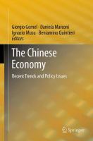 The Chinese economy recent trends and policy issues /