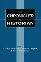 The Chronicler as historian