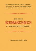 The Czech renascence of the nineteenth century : essays presented to Otakar Odložilík in honour of his seventieth birthday /